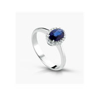 Anneau Lucciole Gioielli Femme in Or blanc Zaffiro 1.06 Ct ANFOXOV/4Z - ANFOXOV/4Z